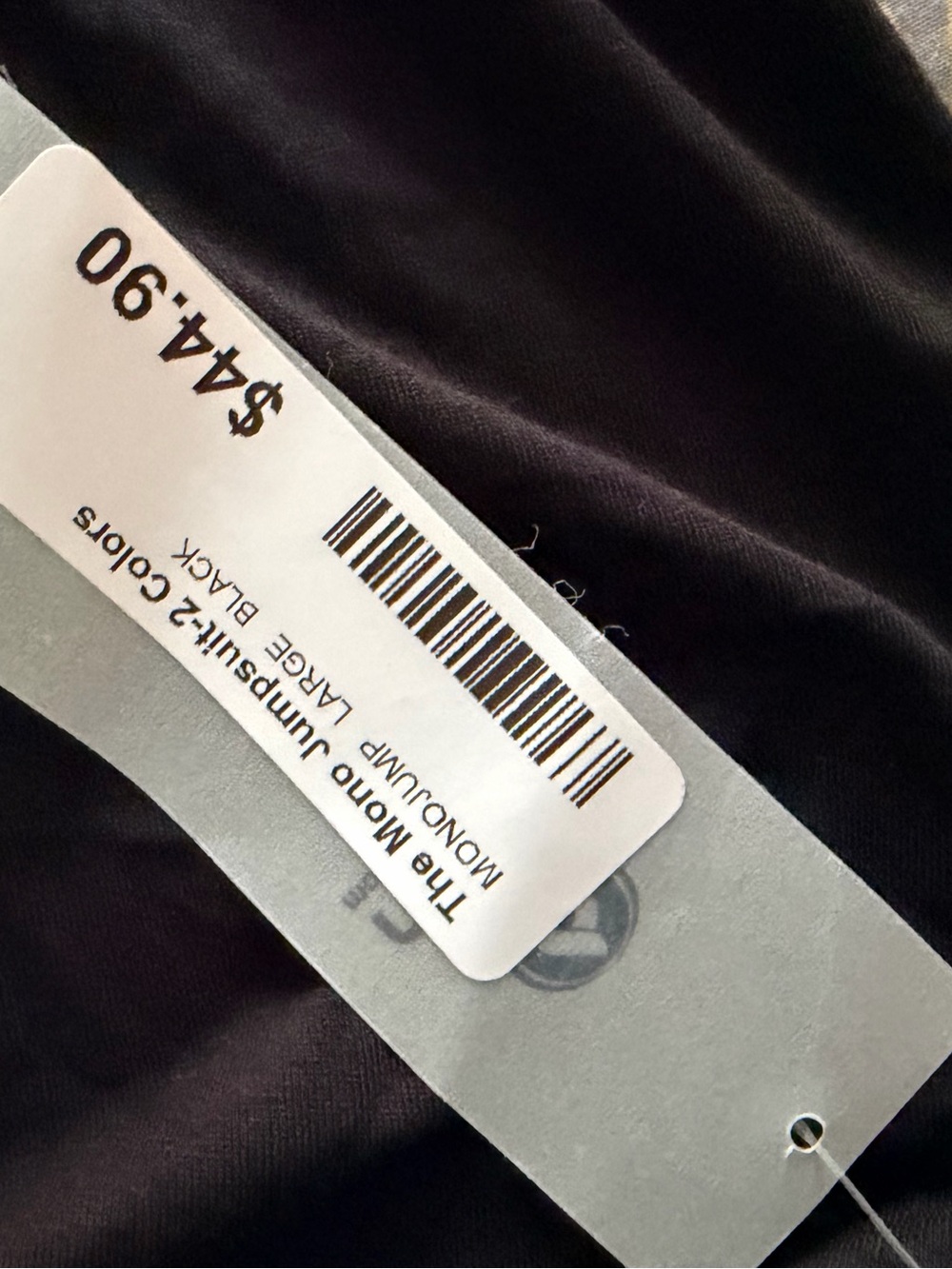NWT Mono B Black Adjustable Tie Shoulder Maxi Style Jumpsuit, Large - Picture 10 of 13
